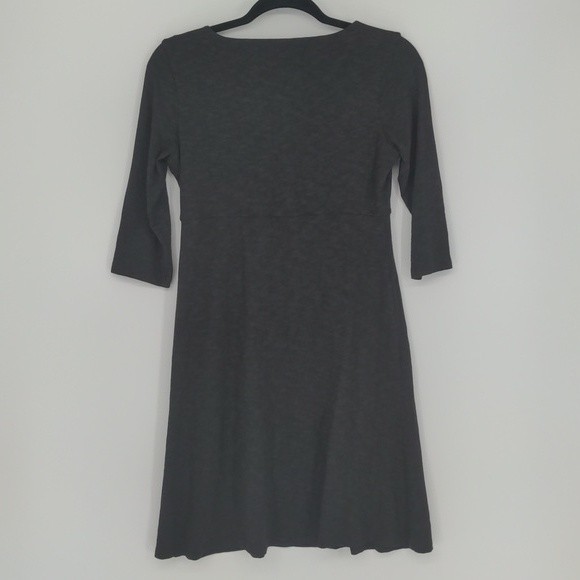 Horny Toad Women's Rosalinda Dress Size Small Organic Knee Length 1/2 Sleeve - Picture 8 of 11